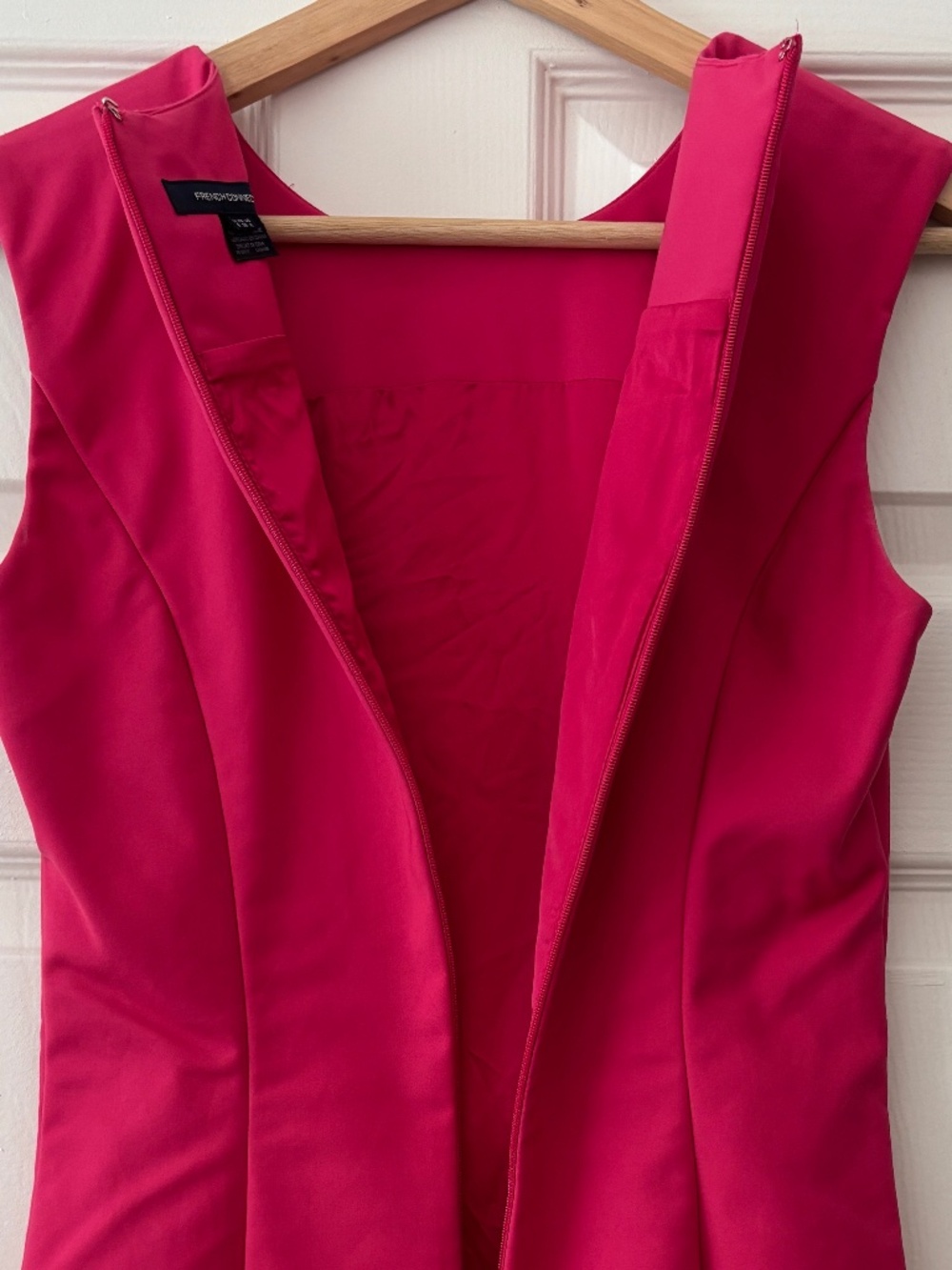 French Connection Sheath Dress - Fuchsia Pink Size 4 - Picture 6 of 8